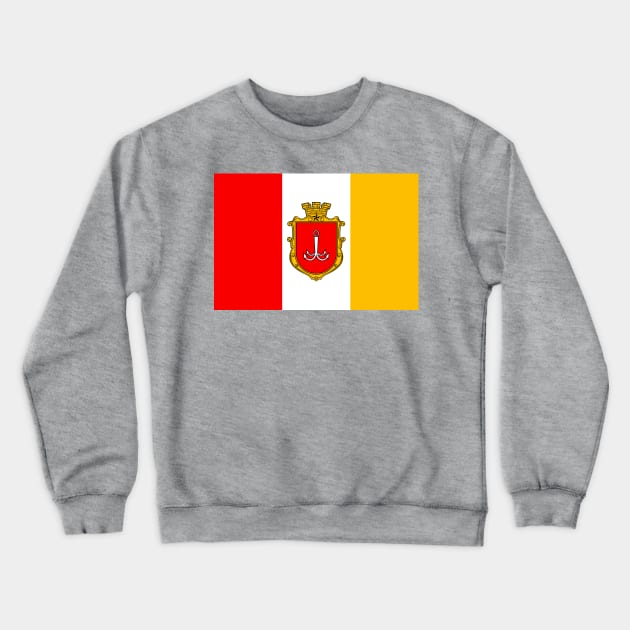 Flag of Odesa Ukraine Crewneck Sweatshirt by brigadeiro